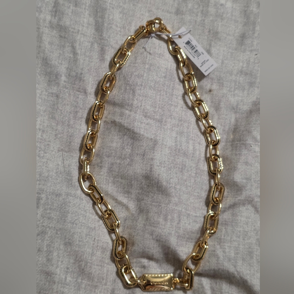 Coach stitched chain link